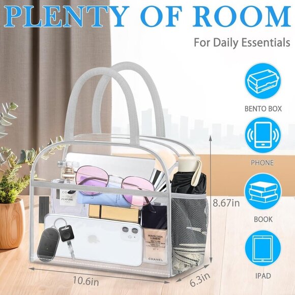 Clear Bag Stadium Approved, Lunch Bag Lunch Box for Women Men Reusable Insulated - Picture 2 of 6